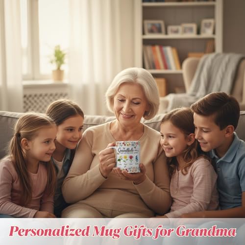 Taza de cerámica personalizada para abuela 11 oz miniatura 2