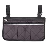 OATIPHO 車椅子収納バッグ サイド収納ポーチ マルチポケットタイプ 電動 手動車椅子対応 アウトドアや日常使用向け 収納力と耐久性備えた