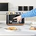 Salter EK5823BLK Toronto 4-Slice Toaster – Wide Slots, 6 Browning Levels, Removable Crumb Tray, Defrost, Reheat, Cancel, Self-Centring Function, High-Lift Eject, 1630 W, Wood Effect/Black, Plastic