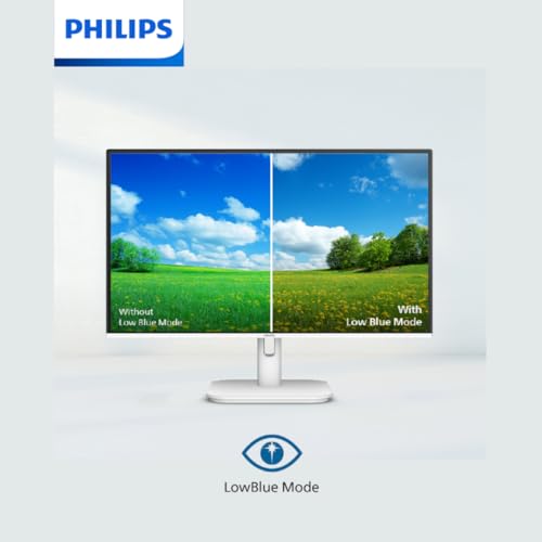 Image of PHILIPS 27E1N1100AW 27 inch Full HD Monitor, White Body, 100Hz Refresh Rate, 1ms, IPS, Low Blue, Easy Read Mode, HDMI, VESA Mount, Built-in Speakers, AMD FreeSync, Cable Management Design