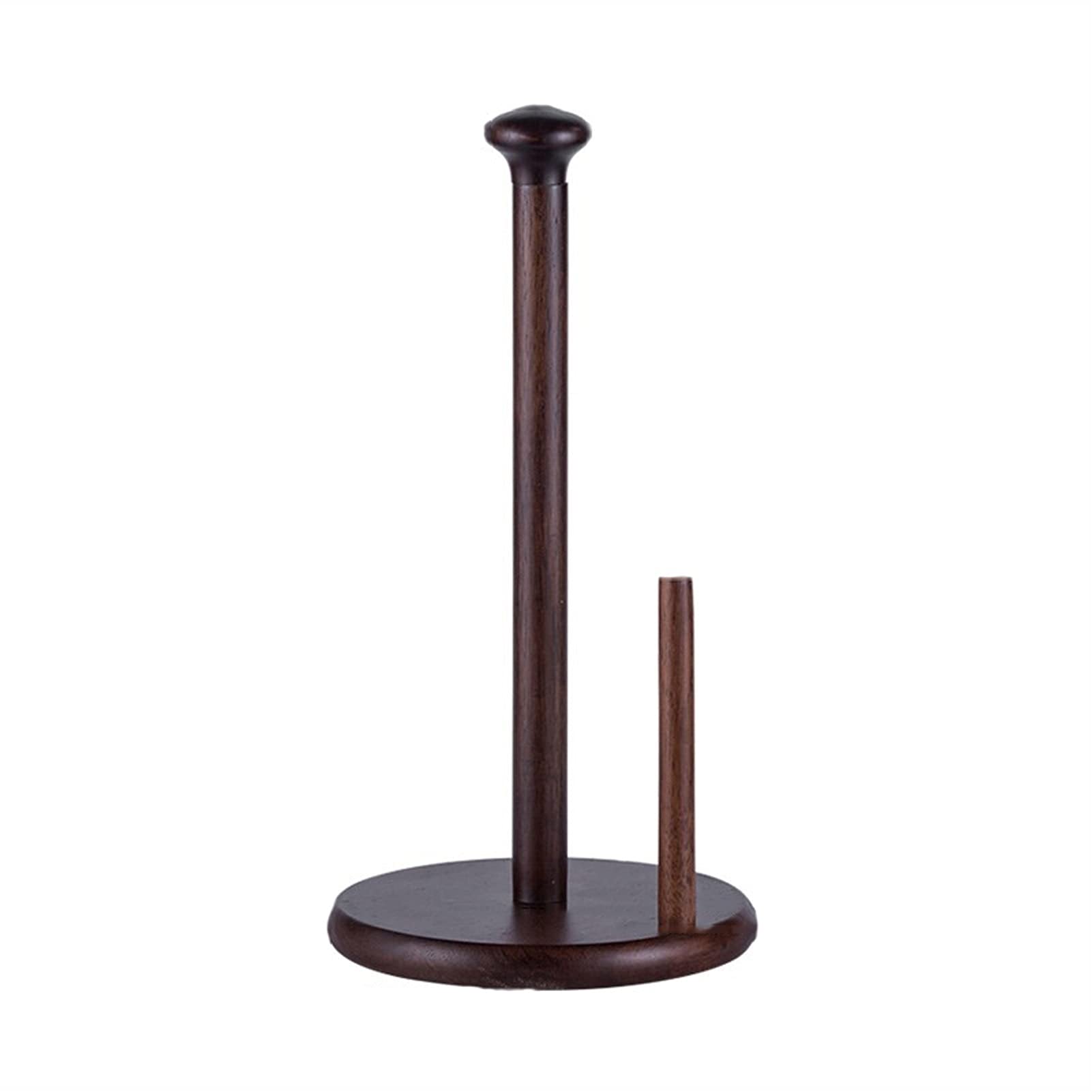 Creative Standing Paper Towel Holder - Kitchen Hanger Rack， Simply Countertop Wooden Roll for Cabinet Table(A)