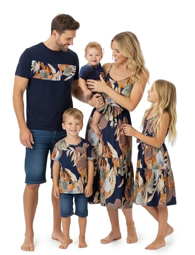 Image of PATPAT Matching Hawaiian Outfits for Family Summer Dress & Tee Sets | Mommy and Me Dresses, Hawaiian Dresses for Women, Matching Hawaiian Outfits for Couples, Beach Vacation, Family Photoshoot