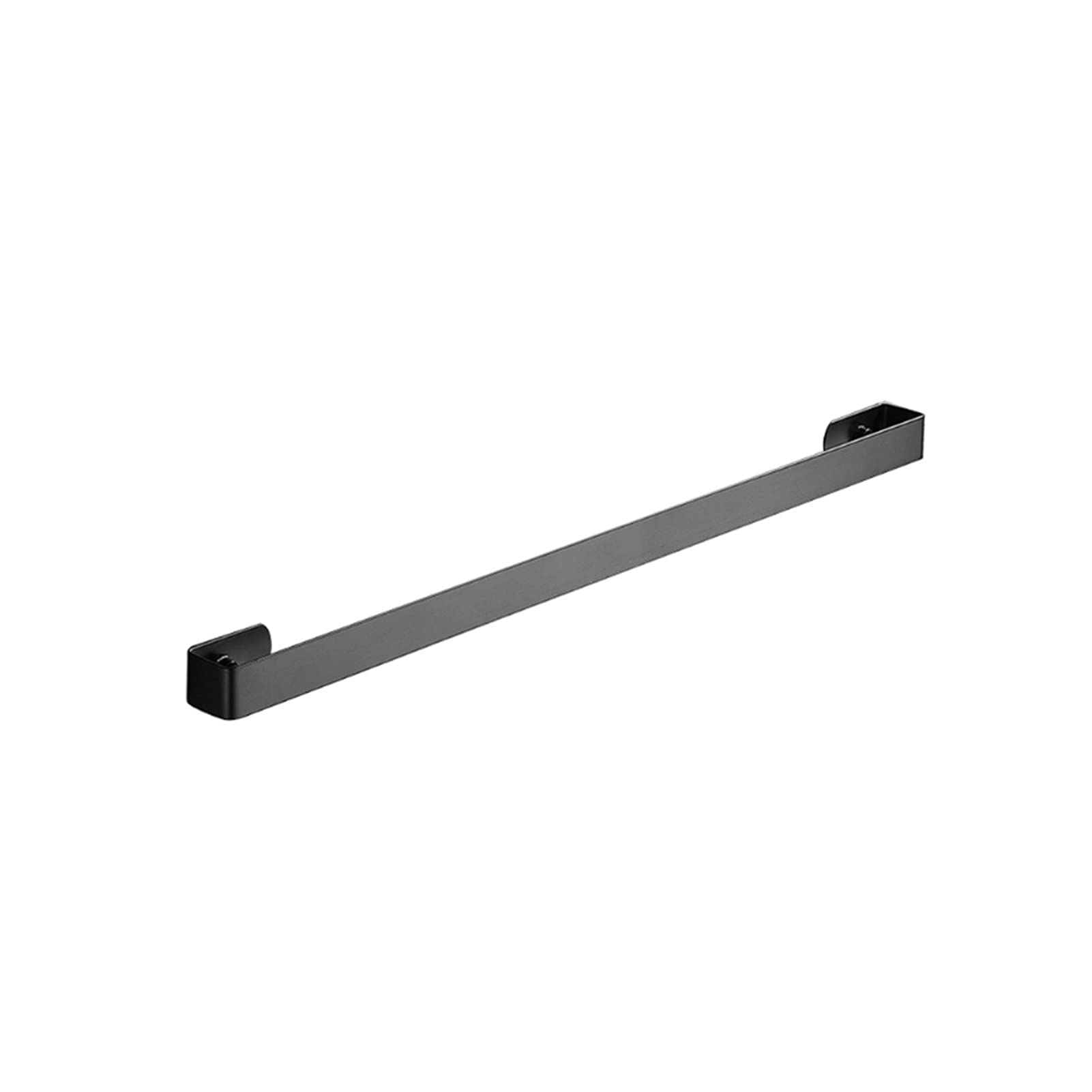 Porte-serviettes mural étagère de salle de bain noire 40 cm pour rangement compact