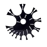 Acrylic Wire Gauge Measuring Tool Black 1mm-25mm Wire Gauge Thickness Gauge Measurement Tester Ruler Gauge Diameter Tool