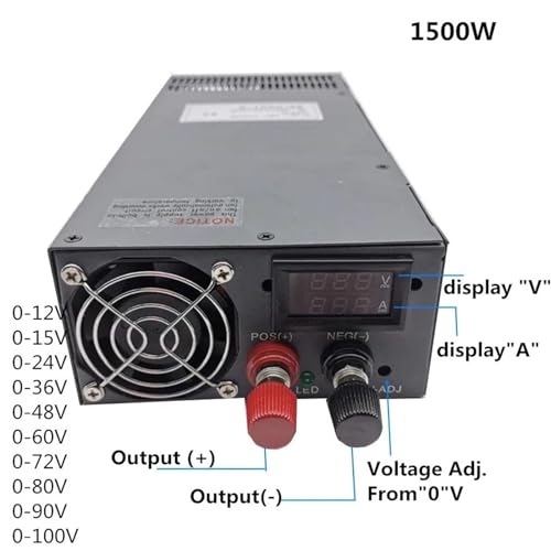 Alimentation à découpage haute puissance 2000W avec sortie ajustable 0-48V - 4
