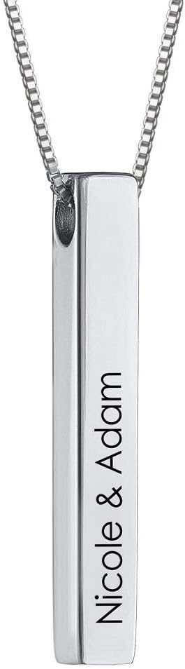 Personalized Dimensional Totem 3D Bar - Engraved Name Necklace - Custom Made Jewelry for Her, Women - Dainty Gift for Mother's Day, Christmas - by MYKA - Image 8