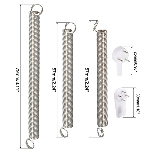 Image of uxcell 12Pcs Plate Hanger, 6 8 10 Inch Stainless Steel Invisible Wall Plate Hangers with 12Pcs Wall Hooks and 50Pcs Protectors for Decorative Plates, Silver