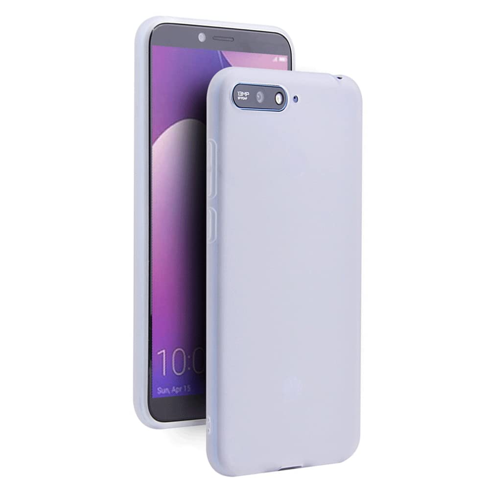 Ultra Slim Case for Huawei Honor 7A, [Shockproof Drop Protection] Soft Stylish TPU Slim Frosted Phone Cover for Huawei Honor 7A - White