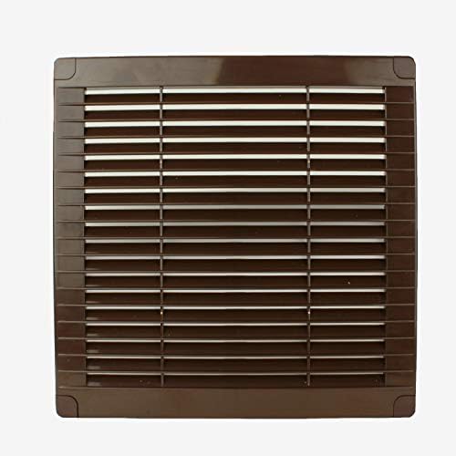 VONLIS® Kratka wentylacyjna kratka wentylacyjna kratka lamelowa ochrona przed owadami tworzywo sztuczne kwadratowa 200 x 200 mm antracyt/grafitowy