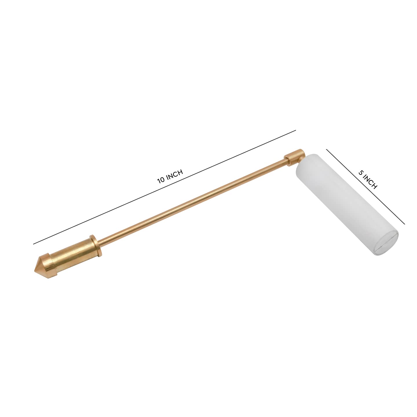 TREEMAISON Vastu Brass Dowsing Rod | Energy Detection & Vastu Remedy Tool | Aura & Water Divining Rod | Brass Dowsing Tool for Home & Office (Pendulum Assorted)