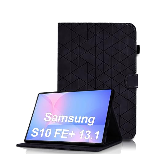 Étui Galaxy Tab S10 FE Plus 13,1" 2025 en cuir PU premium noir style business