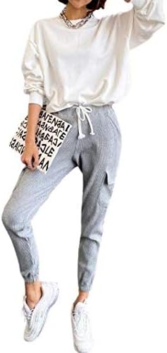 Amazon クロップドパンツ コーデュロイパンツ カーゴパンツ スウェット レディース 大きいサイズ ゆったり 裾絞り ダンス ジョガーパンツ カジュアル パンツ 薄手 無地 楽ちん ウエストゴム ロングパンツ 通販