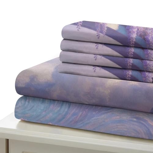 Housse de couette 3D forêt féerique microfibre parure lit double 200x200 - 6