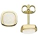 Produktbild Paar Ohrstecker aus 585 Gold Gelbgold 2 Opale creme-weiß mit Schimmer Ohrringe