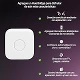 Philips Hue Essential Smart LED GU10 Spotlight Bulb, White and Color Ambiance, 4.7W, 2200K-6500K, 345 Lumens, Dimmable, Works with Alexa, Google Assistant, and Apple Home, 4 Pack - 7
