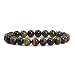 Natural Dragon Blood Jasper Gemstone 8mm Round Beads Stretch Bracelet 7"