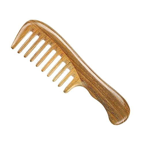 Peigne de massage à dents larges en bois de santal noble