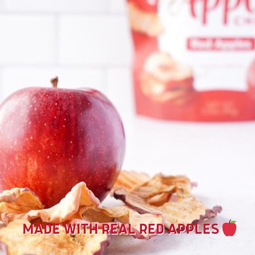 GourmetNut Simple Slices Baked Apple Chips (0.75 Ounce (Pack of 16 Bags), Red Apple)