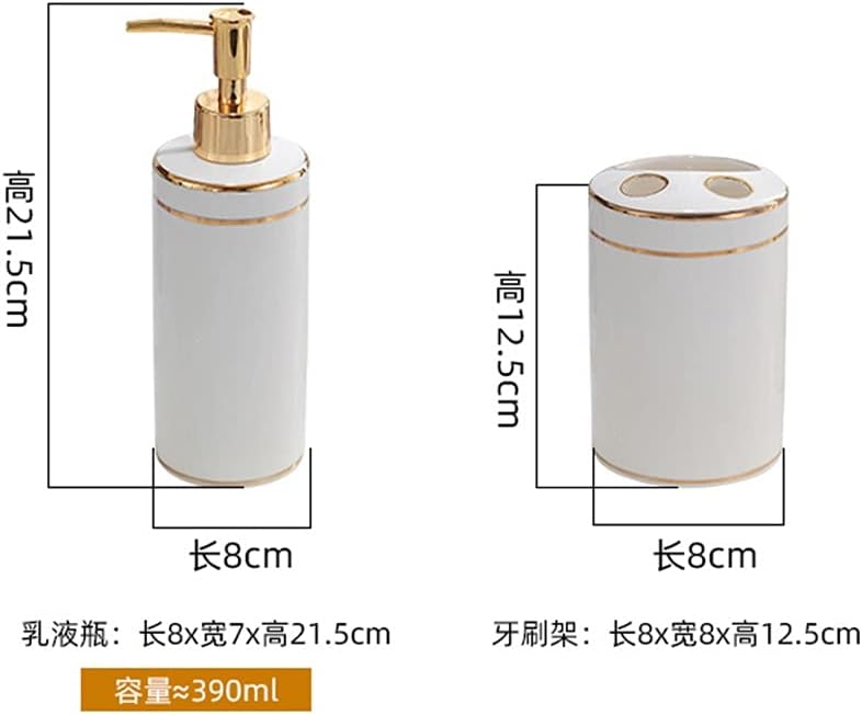 Nordic Bathroom Six-Piece Wash Set Brushing Teeth Cup Ceramic Supplies European
