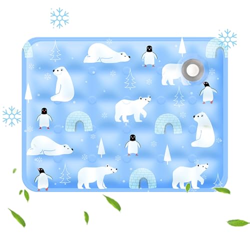 持ち運びが簡単 ペット、犬、冷却枕の犬、環境に優しい材料 冷却天井の子猫用の冷却マット|猫の冷却マット、洗濯可能な冷却ベッド夏の犬の冷却パッドの内外の猫ペット洗浄犬冷却マット、