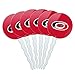 GRAPHICS & MORE Carolina Hurricanes Logo Cupcake Picks Toppers Decoration Set of 6