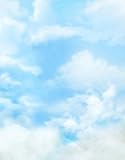 fondo azul con nubes toy story Uso: Fondo de la foto, bandera, cubierta de la pared, cortina, mantel, decoración, etc