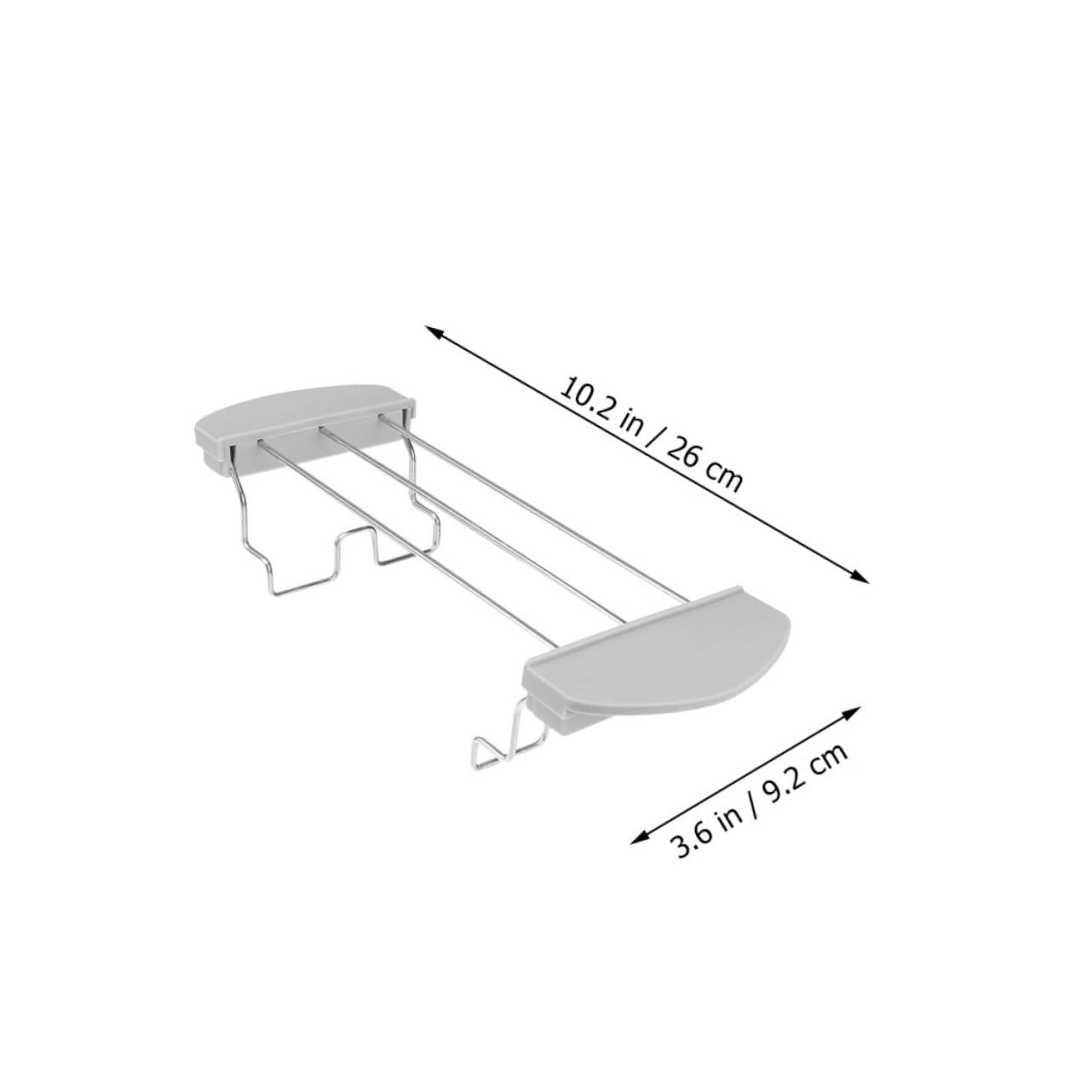 FUNOMOCYA 2pcs Toaster Oven Rack Toast Racks for Toast Anti-scald Design Easy to Clean Silicone Stainless Steel