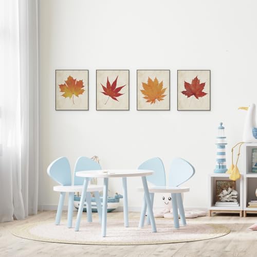 ETVISO-Fall-Wall-Decor-Set-of-4-Vintage-Maple-Leaf-Wall-Art-Prints-Rustic-Autumn-Fall-Decor-for-Thanksgiving-Home-Gallery-Living-Room-Bedroom-8×10-Unframed ETVISO Fall Wall Decor Set of 4 Vintage Maple Leaf Wall Art Prints Rustic Autumn Fall Decor for Thanksgiving Home Gallery Living Room Bedroom 8×10 Unframed