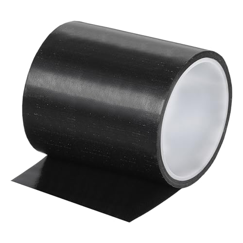 Image of MECCANIXITY High Temperature Tape 100mm PTFE Coated Fabric Tape Heat Resistant Tape for Vacuum Sealers Adhesive Tape 10m /33ft Black 0.13mm Thickness