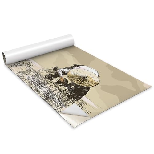 Papel pintado para tapar imperfecciones de muebles Wallfluent autoadhesivo mate cocina 2