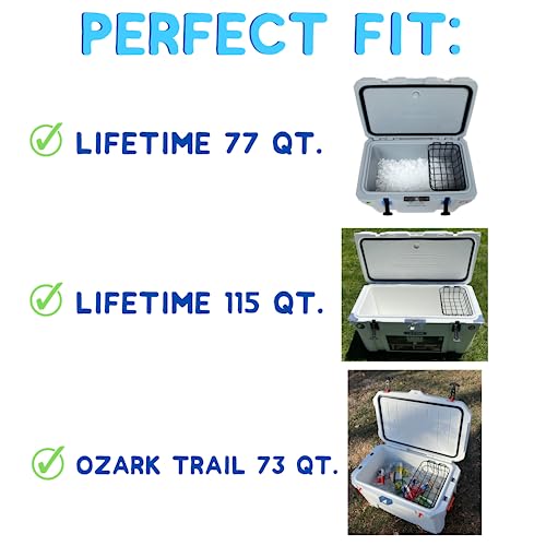 Cooler Basket for Lifetime 77 Qt, Lifetime 115 Qt Cooler, or Ozark Trail 73 Quart Ice Chest by Above Sea Level - Image 2