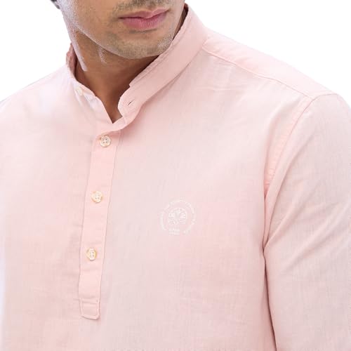 Image of Spykar Men's Regular Fit N /A Full Sleeve Solid Casual Shirts