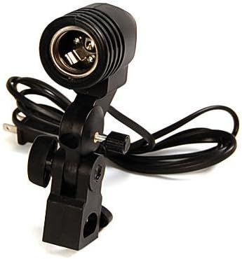 Fancierstudio E27 Bulb Holder Socket Flash Umbrella Swivel Bracket Photo Light Lamp Mount Umbrella Ac Adpater by Fancierstudio E27