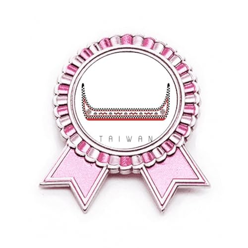 Broche dragon boat rose pour customiser vos vestes et sacs de voyage
