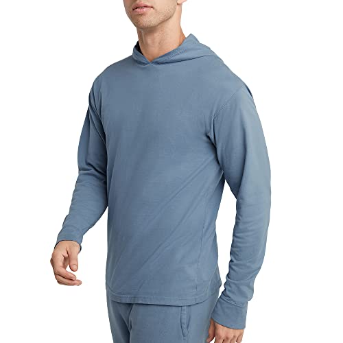 Hanes Originals Hooded Long-Sleeve, Men's T-Shirt Hoodie, Vintage Washed, 100% Cotton Tee3