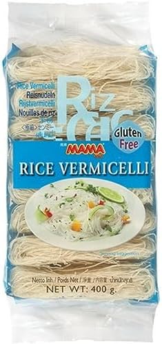 MAMA - Reis Vermicelli - (1 X 400 GR) | Dünne Reisnudeln aus Thailand – ideal für Suppen, Pfannengerichte & asiatische Rezepte