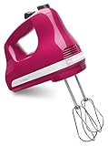 KitchenAid KHM512CB 5-Speed Hand Mixer, Cranberry