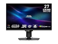 MSI MAG 274UPDFDE E16M 27" 4K UHD Gaming Monitor, 3840 x 2160 Rapid IPS, 0,5 ms, DisplayHDR 1000, Mini-LED, Dual-Mode, G-SYNC-kompatibel, AMD FreeSync Premium, HDMI 2.1, DP 1.4a, 15 WPD USB-C, Schwarz – Ansicht 1