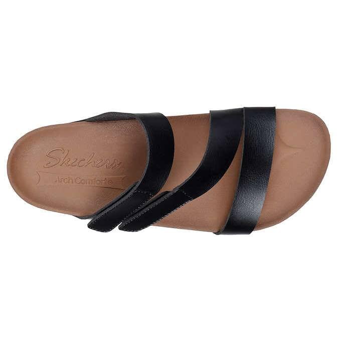 Skechers Womens Arch Comfort Podiatrist Designed Shape 10 Black Sandal3