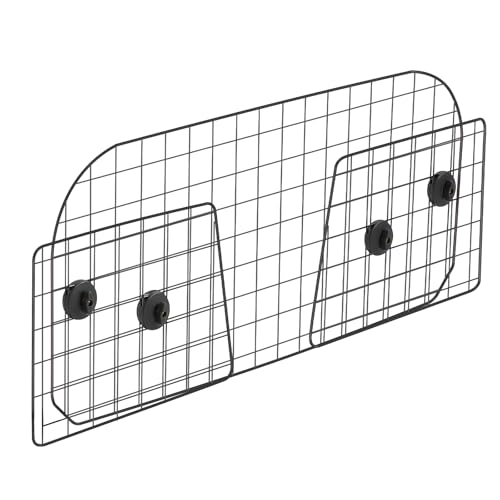 VEVOR Hunde Autobarriere einstellbare Trennwand Hundegitter (968 x 405 mm) Autoschutzgitter für die Rücksitze, Haustierbarriere aus Drahtgeflecht, universell passende Autobarriere für SUVs Lkws
