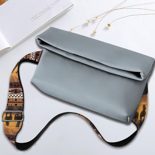 Image of GLENLCWE Horse Purse Straps Replacement Crossbody Bag Strap for Purses Adjustable Wide Shoulder Straps for Women Handbags Beach Hawalii Print