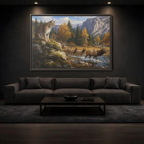 Tableau faune sauvage automne impression sur toile premium - 3