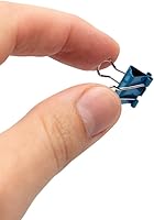 Vista 6 de JAM PAPER Clips para carpeta coloridos - Extra Pequeños - 3/5 Pulgadas (15 mm) - Clips para carpeta azules - 30/Paquete