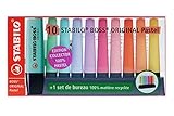Stabilo Boss - Subrayador de escritorio (10 unidades),color pastel