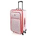 ITACA - Maleta Mediana con 4 Ruedas Giratorias para Viajes Largos Tipo Trolley Ideal como Maletas de Viaje Grandes 23 Kilos, Resistentes, Beige-Coral