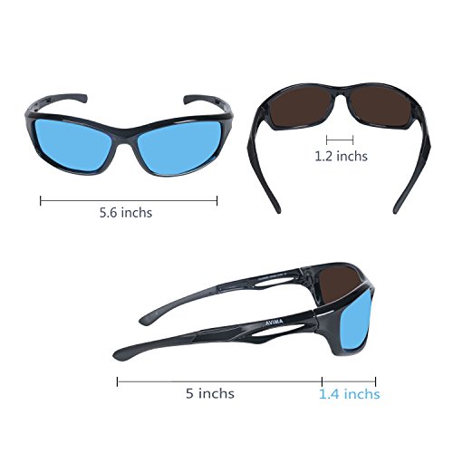 image for AvimaBasics Polarized Tr90 Unbreakable Frame Sports Sunglasses for Out