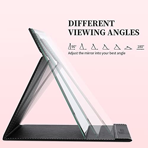 Ducare Portable Folding Vanity Makeup Mirror With Stand, Large #TOP4