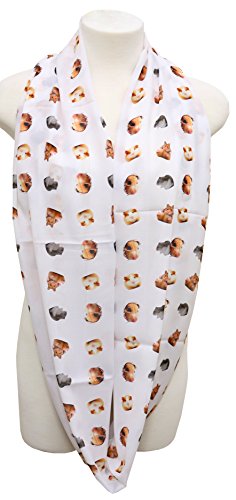 Di Capanni Hamster Infinity Scarf For Her Women Guinea Pig Pattern Scarf Accessories Girls #TOP4