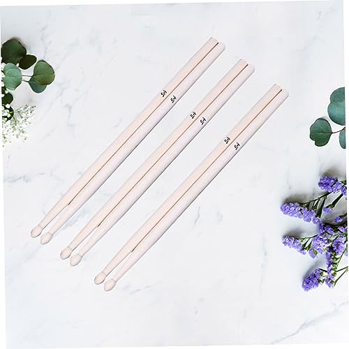 Toyvian 3 Pares De Anéis De Acrílico Para Mulheres Baquetas De Bordo Bumbo Decoração De Mesa De Hall