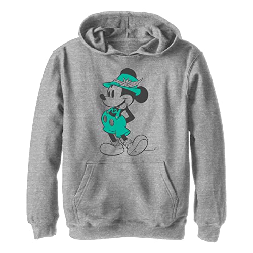 Sweat à Capuche en Polaire garçon gris chiné et pantalon style vintage taille S Disney